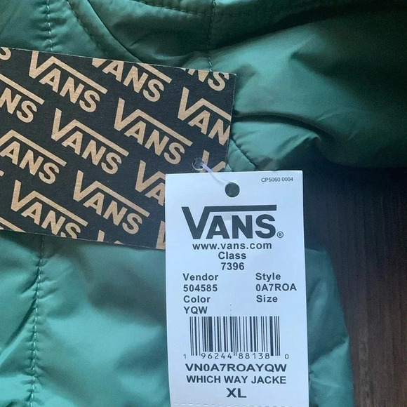 VANS Jacket Which Way Green New - Picture 8 of 12